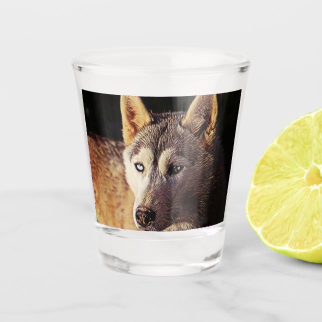 smartmix animal- wolf shot glass (Front)