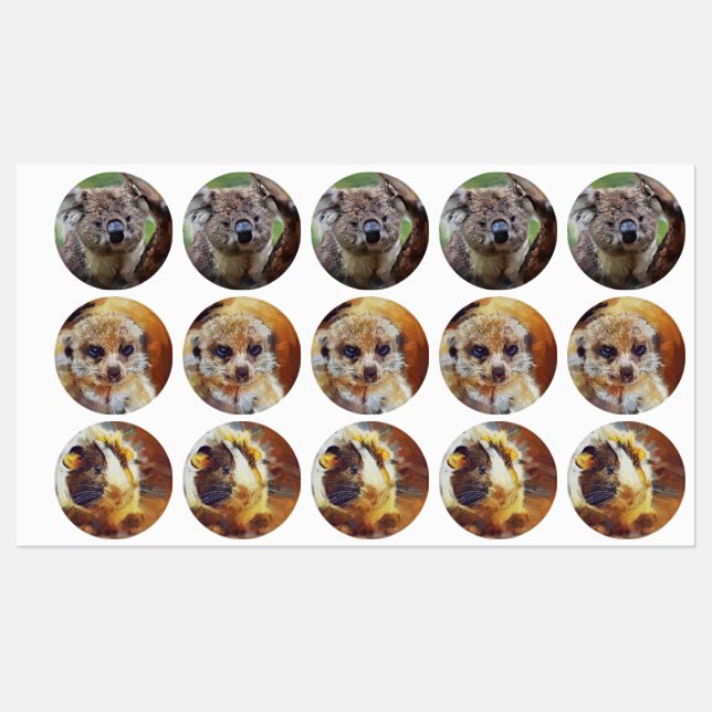 Smartmix Animals 1220 Labels (Sheet)