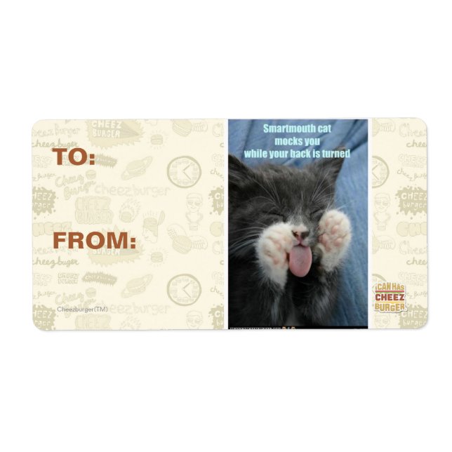 Smartmouth cat label (Front)