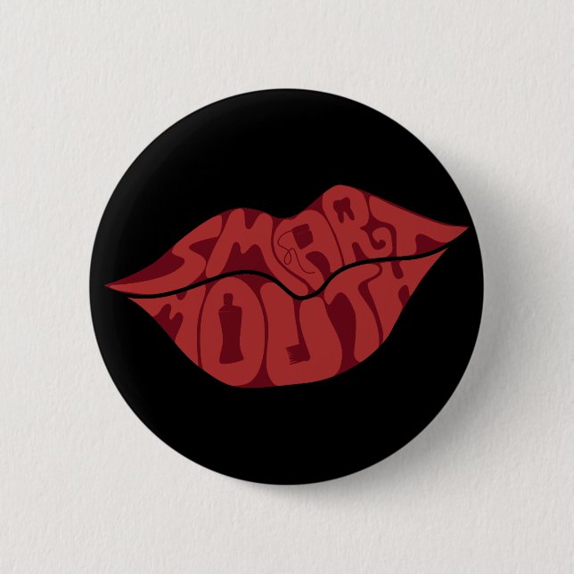 Smartmouth Pinback Button (Front)