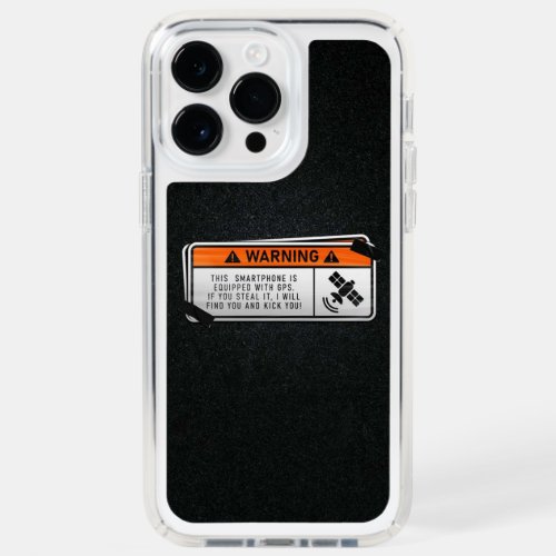 Smartphone Is Equipped With GPS HN0007 Speck iPhone 14 Pro Max Case