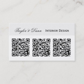 Smartphone Qr Code   Photo Or Logo Business Card by 911business at Zazzle