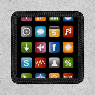 Smartphone screen social media apps patch
