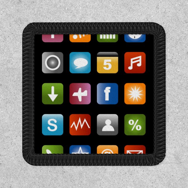 Smartphone screen social media apps patch (Front)