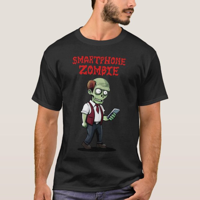 Smartphone zombie T-Shirt (Front)