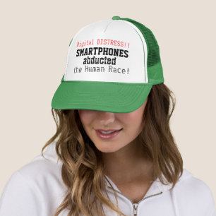 Smartphones Abducted the Human Race Humor Trucker Hat