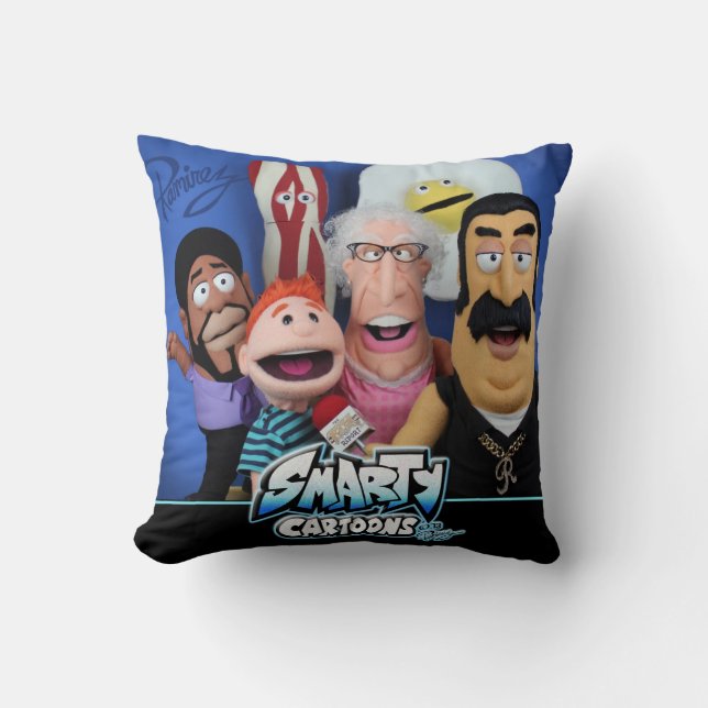 Smarty Cartoons puppet pillow (Front)
