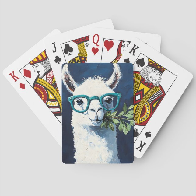 Smarty Llama Chic Poker Cards (Back)