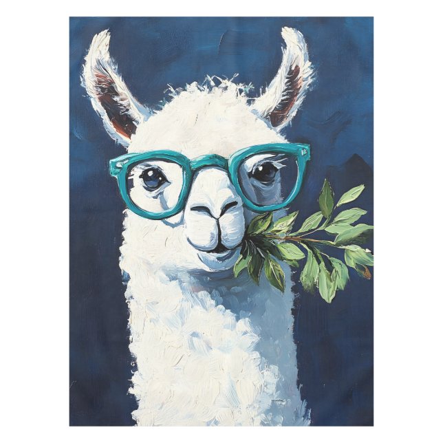 Smarty Llama Chic Tablecloth (Front)