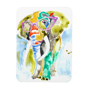 Smarty-Pants Elephant Magnet