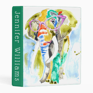 Smarty-Pants Elephant Mini Binder