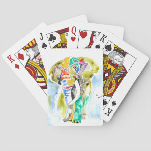 Smarty-Pants Elephant Poker Cards