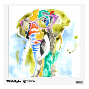 Smarty-Pants Elephant Wall Decal