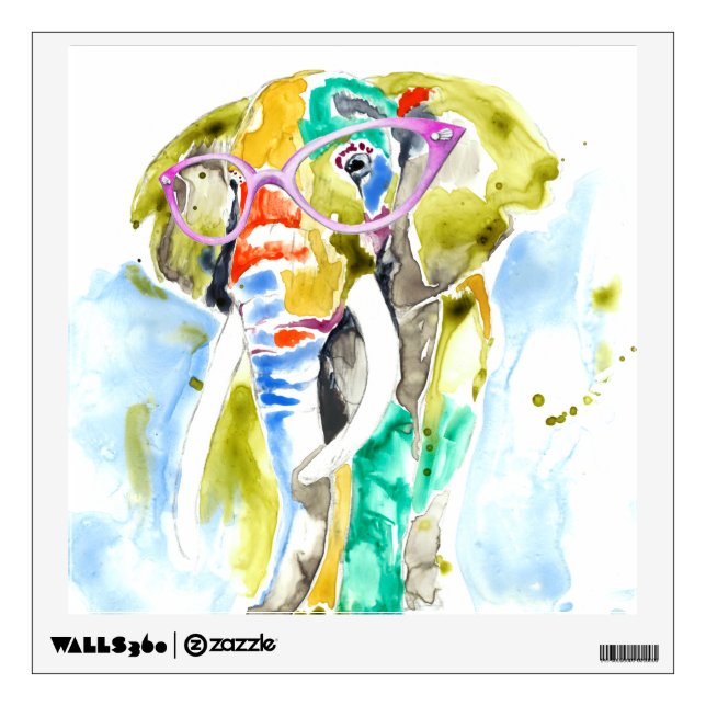 Smarty-Pants Elephant Wall Decal (Front)