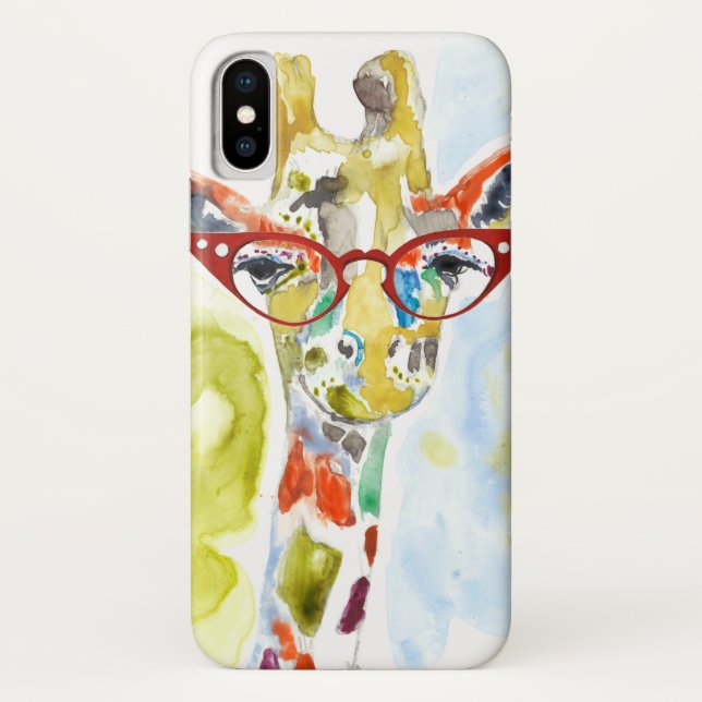Smarty-Pants Giraffe Case-Mate iPhone Case (Back)