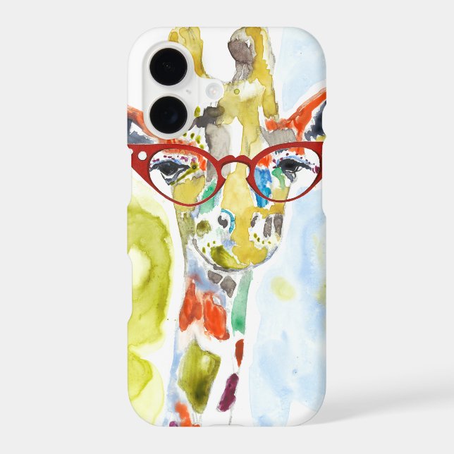 Smarty-Pants Giraffe Iphone Case (Back)