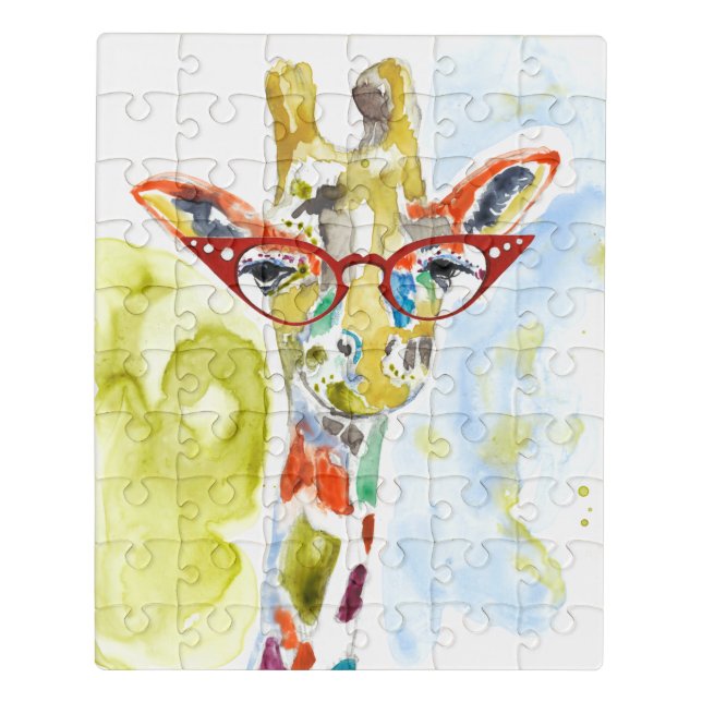 Smarty-Pants Giraffe Jigsaw Puzzle (Puzzle Vertical)