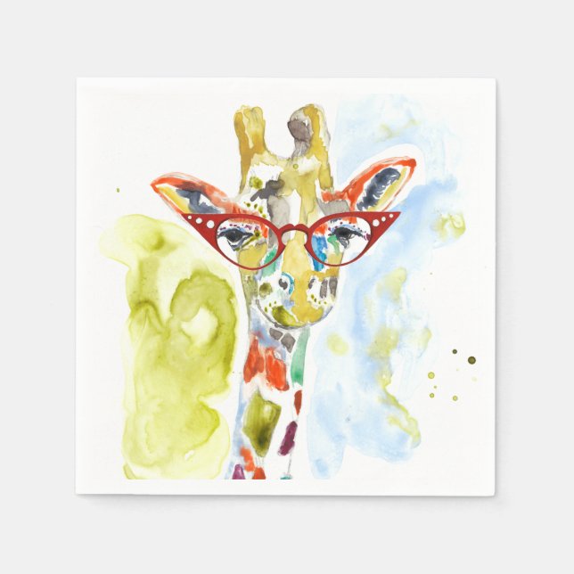 Smarty-Pants Giraffe Napkins (Front)
