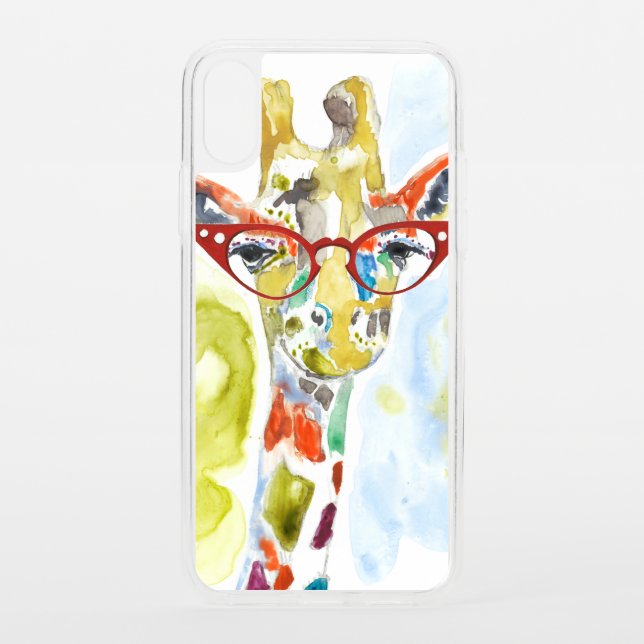 Smarty-Pants Giraffe Uncommon iPhone Case (Back)