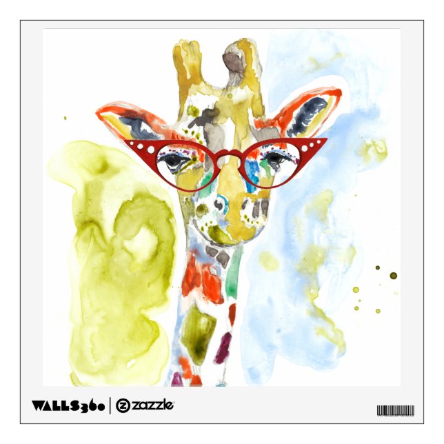 Smarty-Pants Giraffe Wall Decal (Front)