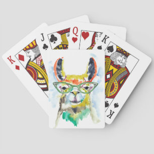 Smarty-Pants Llama Poker Cards