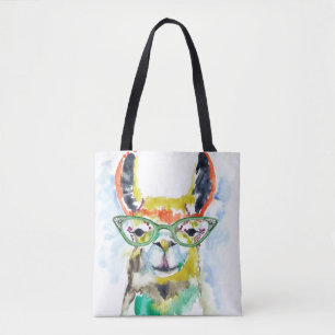 Smarty-Pants Llama Tote Bag