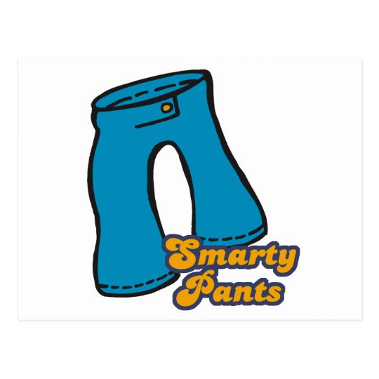 smarty pants postcard