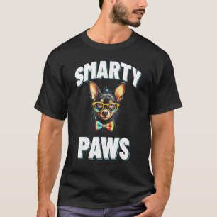 Smarty Paws Chihuahua Dog Wearing Glasses T-Shirt