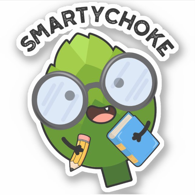 Smartychoke Funny Artichoke Pun  Sticker (Front)