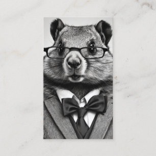 smartypants groundhog business card