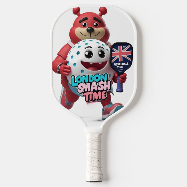  Smash at Big Ben – London Pickleball Design  Carbon Fiber Pickleball Paddle (Front)
