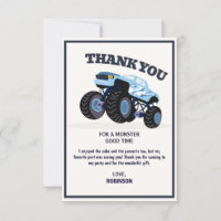 Smash Crash- Modern Blue Monster Truck Birthday