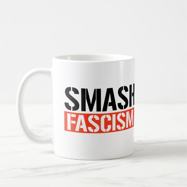 Smash Fascism Coffee Mug (Left)