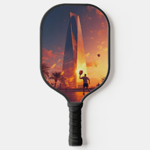 Smash in Morocco – Pickleball Energy Art Print Carbon Fiber Pickleball Paddle