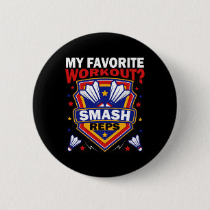 Smash Reps Badminton Game Day Racquets Shuttles Qu Button