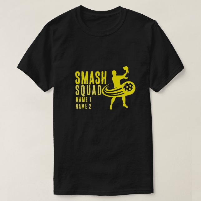 smash squad pickleball partner T-Shirt (Design Front)