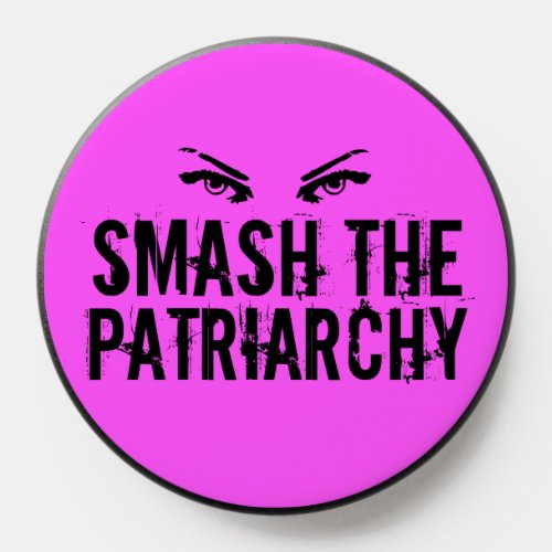 Smash the Patriarchy Cool Hot Pink Feminist PopSocket