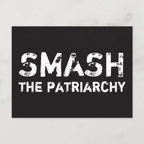 SMASH the Patriarchy Feminist Postcard