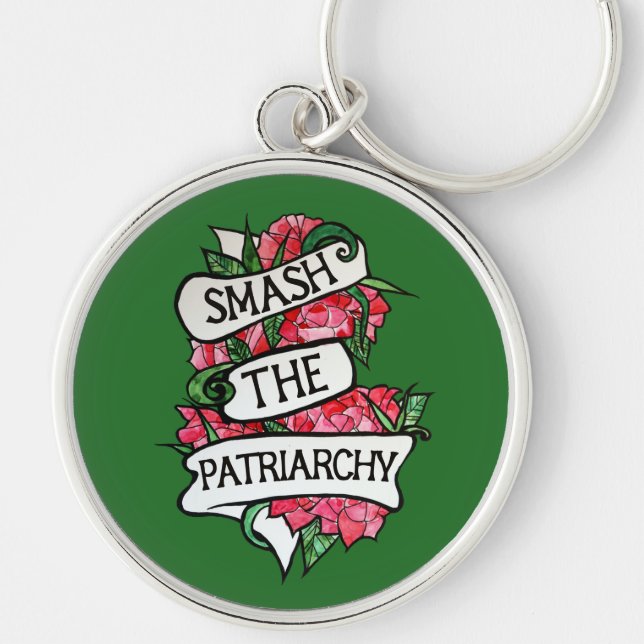 Smash the Patriarchy Keychain (Front)