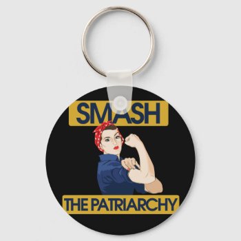 Smash The Patriarchy Keychain by Vintage_Bubb at Zazzle