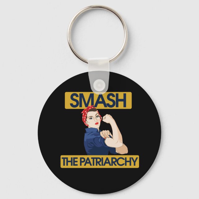 Smash the Patriarchy Keychain (Front)