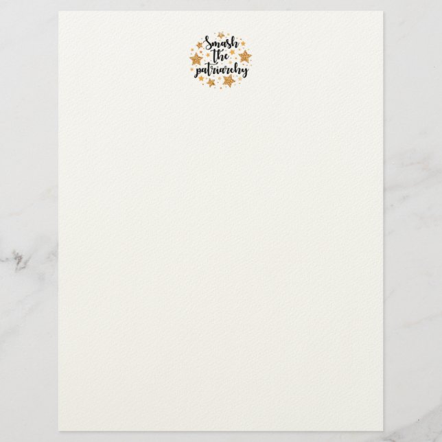 Smash The Patriarchy! Letterhead (Front)