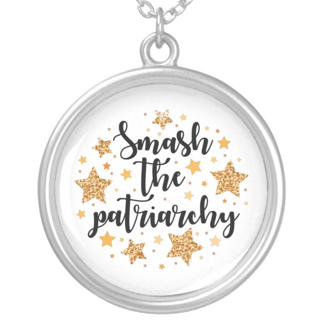 Smash The Patriarchy! Necklace (Front)