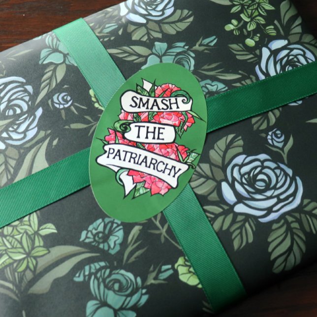 Smash the Patriarchy Oval Sticker (Creator Uploaded)