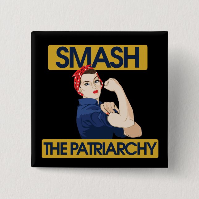 Smash the Patriarchy Pinback Button (Front)