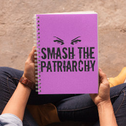Smash the Patriarchy Pink Feminist Custom Notebook