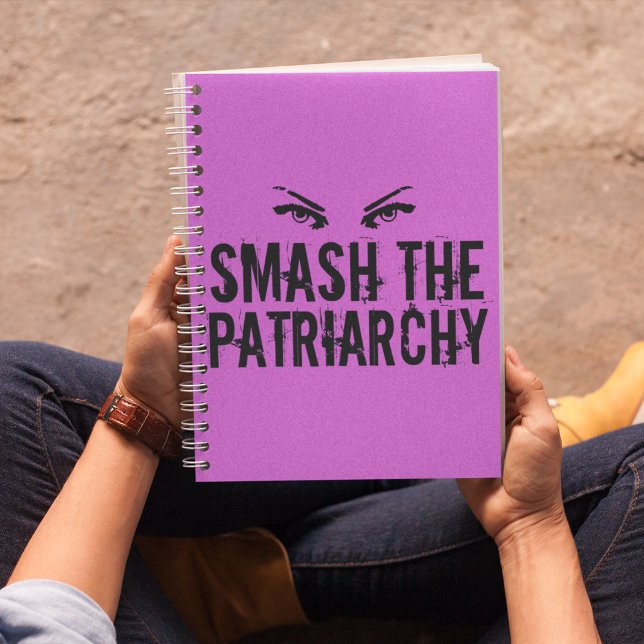 Smash the Patriarchy Pink Feminist Custom Notebook (Creator Uploaded)