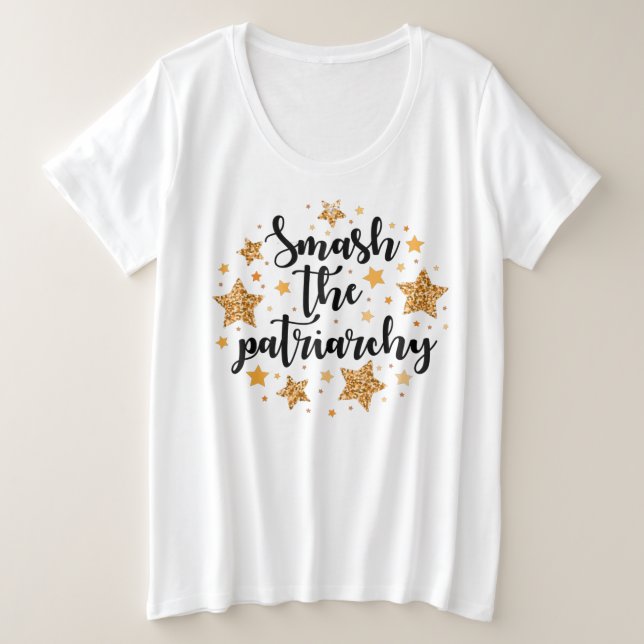 Smash The Patriarchy! Plus-Size Shirt (Design Front)