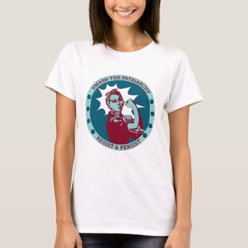 Smash the Patriarchy Rosie the Riveter Retro T_Shirt