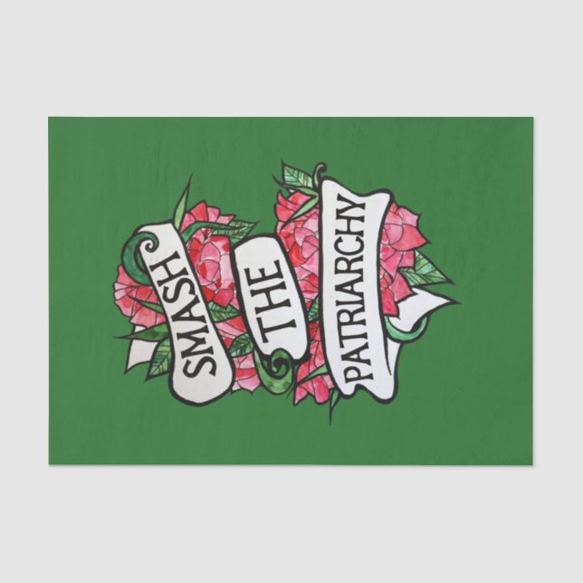 Smash the Patriarchy Tissue Paper (Front)